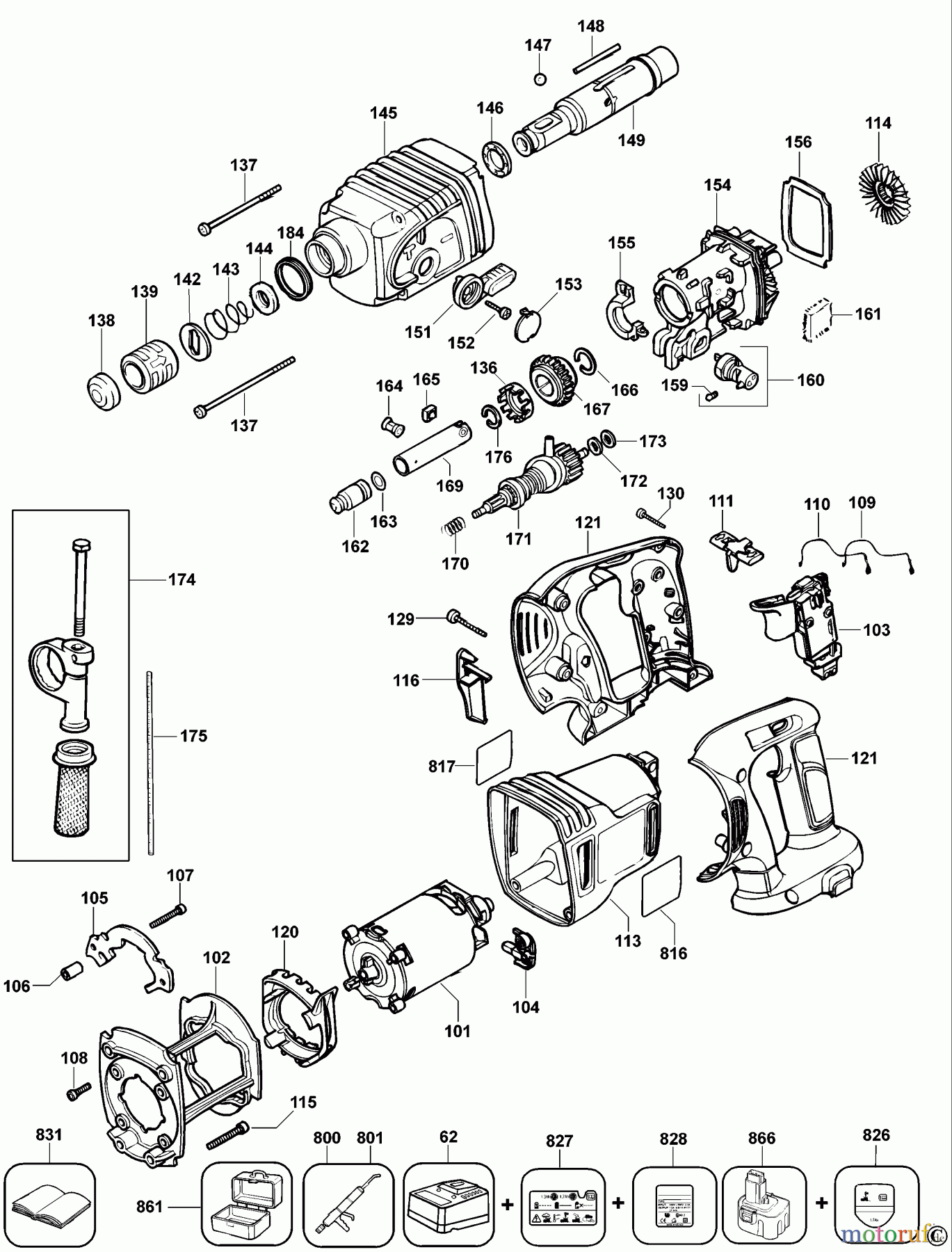  DEWALT Bohrhämmer Bohrhämmer SDS-PLUS DREHHAMMER DW999K Seite 1
