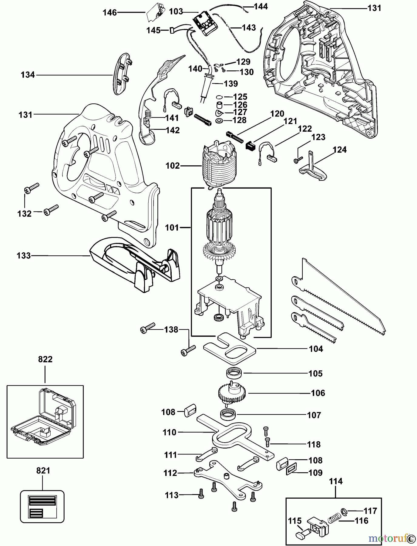  BLACK+DECKER INNENAUSSTATTUNG SÄGE STICHSÄGE KFBES850 Seite 1