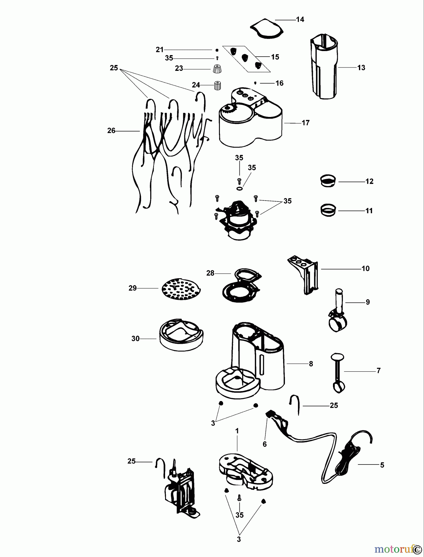 BLACK+DECKER HAUSHALT GETRÄNKE KAFFEEMASCHINE EM1 Seite 1