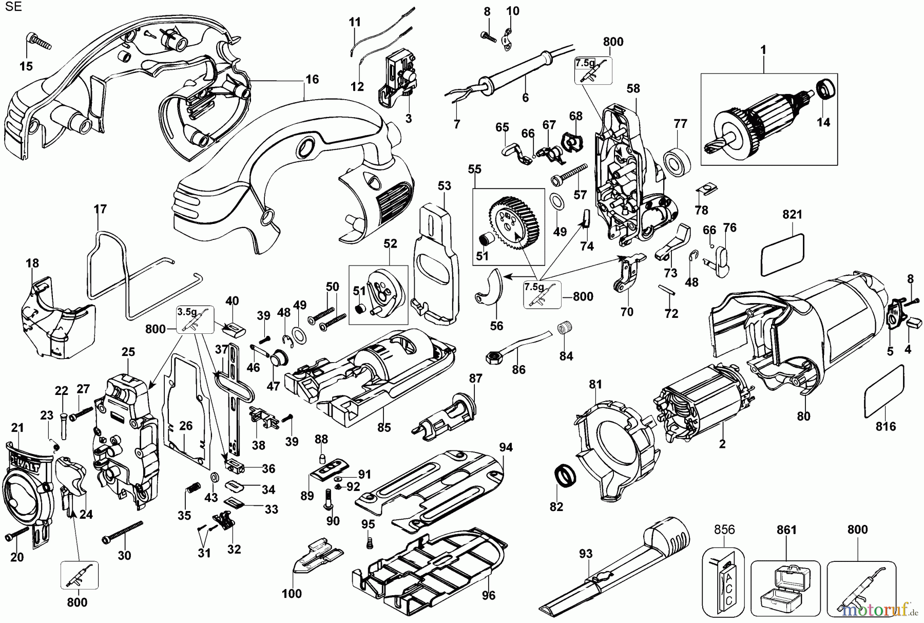 DEWALT HOLZARBEITEN  PUTZSÄGEN Jig Saw DW331K Seite 1