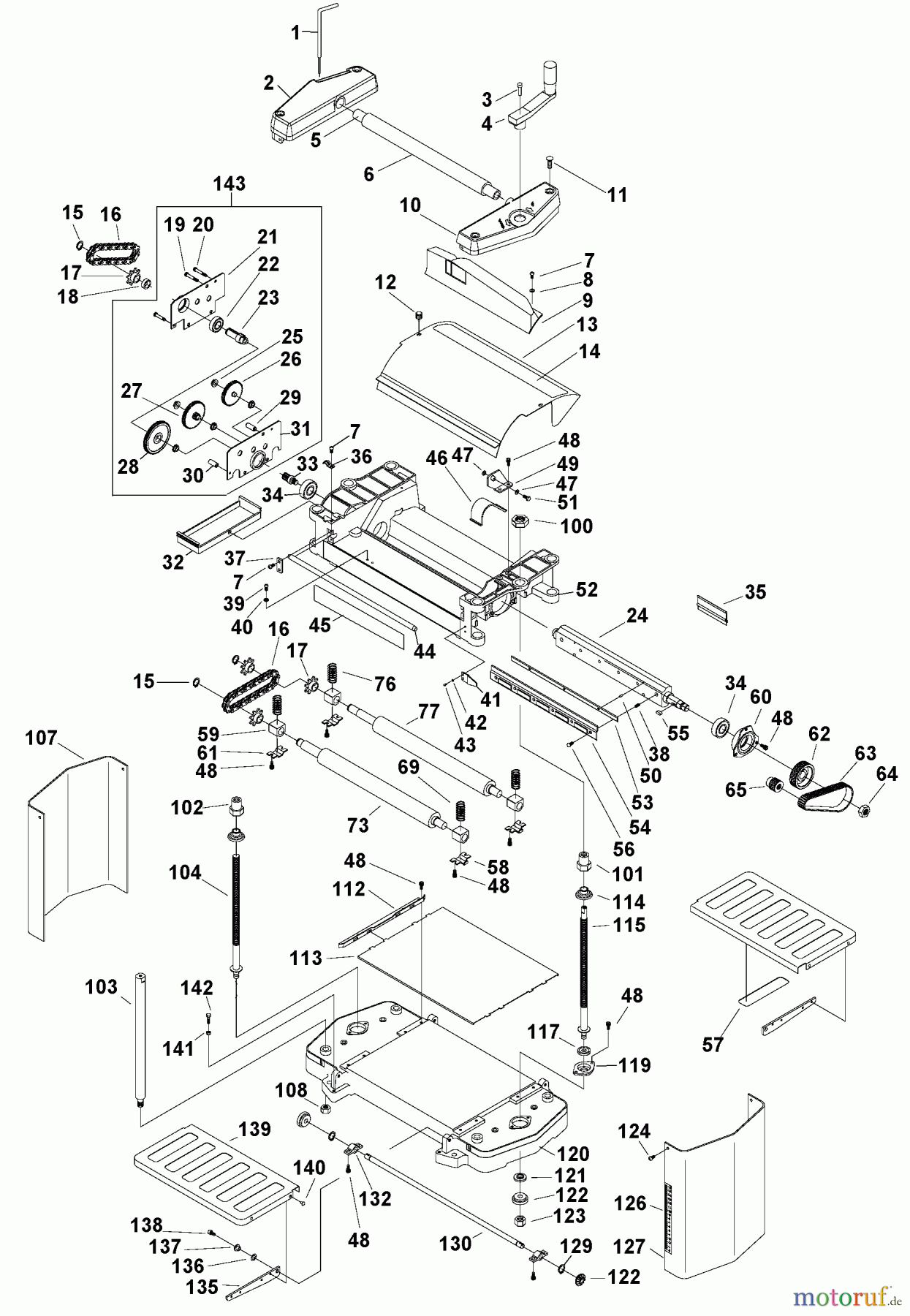 PORTER CABLE Divers 12IN PLANER PC305TP Seite 1