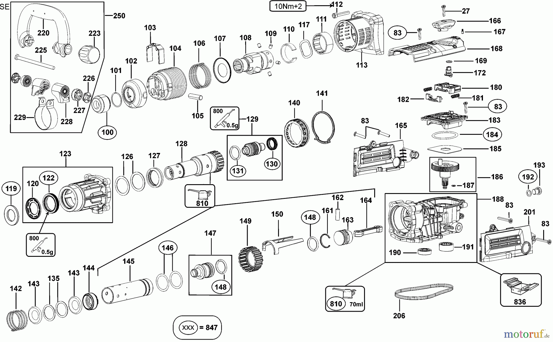  DEWALT Bohrhämmer Meisselhämmer DREHHAMMER D25851K Seite 2