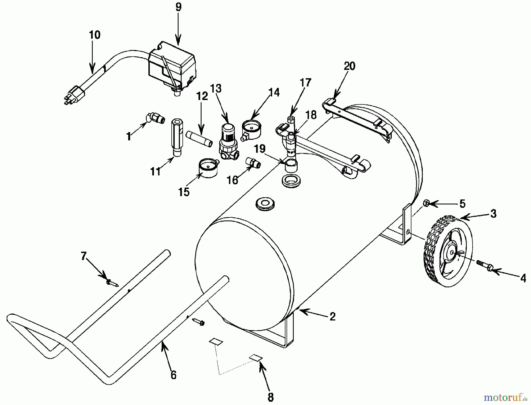 OEM Black und Decker Divers A 2.0HP 8G HP UM 1STG 120 FAC28 Seite 1