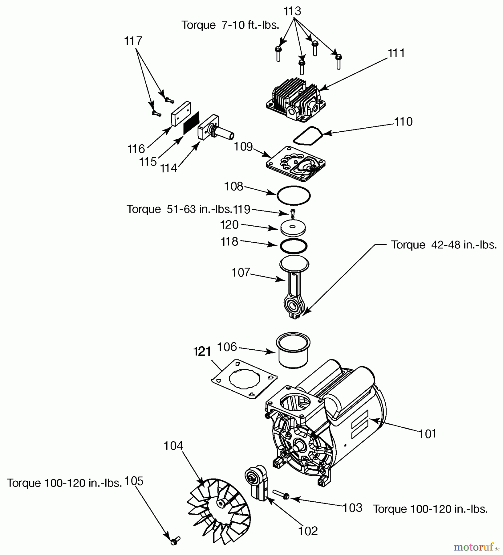 PORTER CABLE Divers 150PSI 25 GALLON O/F VERT C6110 Seite 2