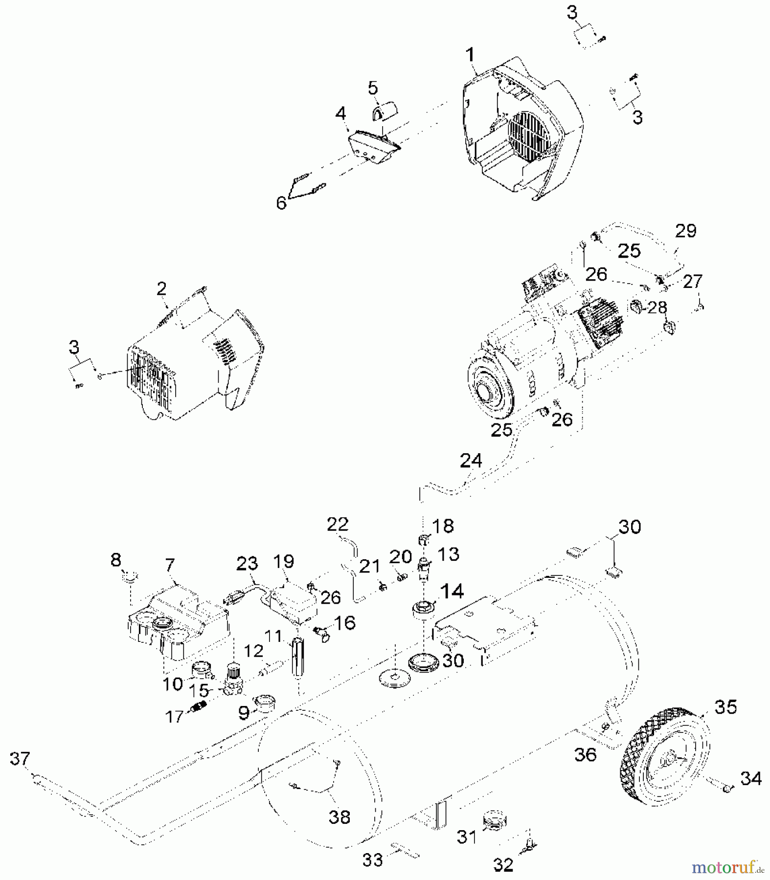  OEM Black und Decker Divers A 6.0HP 30G HP TV 1STG 24 IRFCTV630 Seite 2
