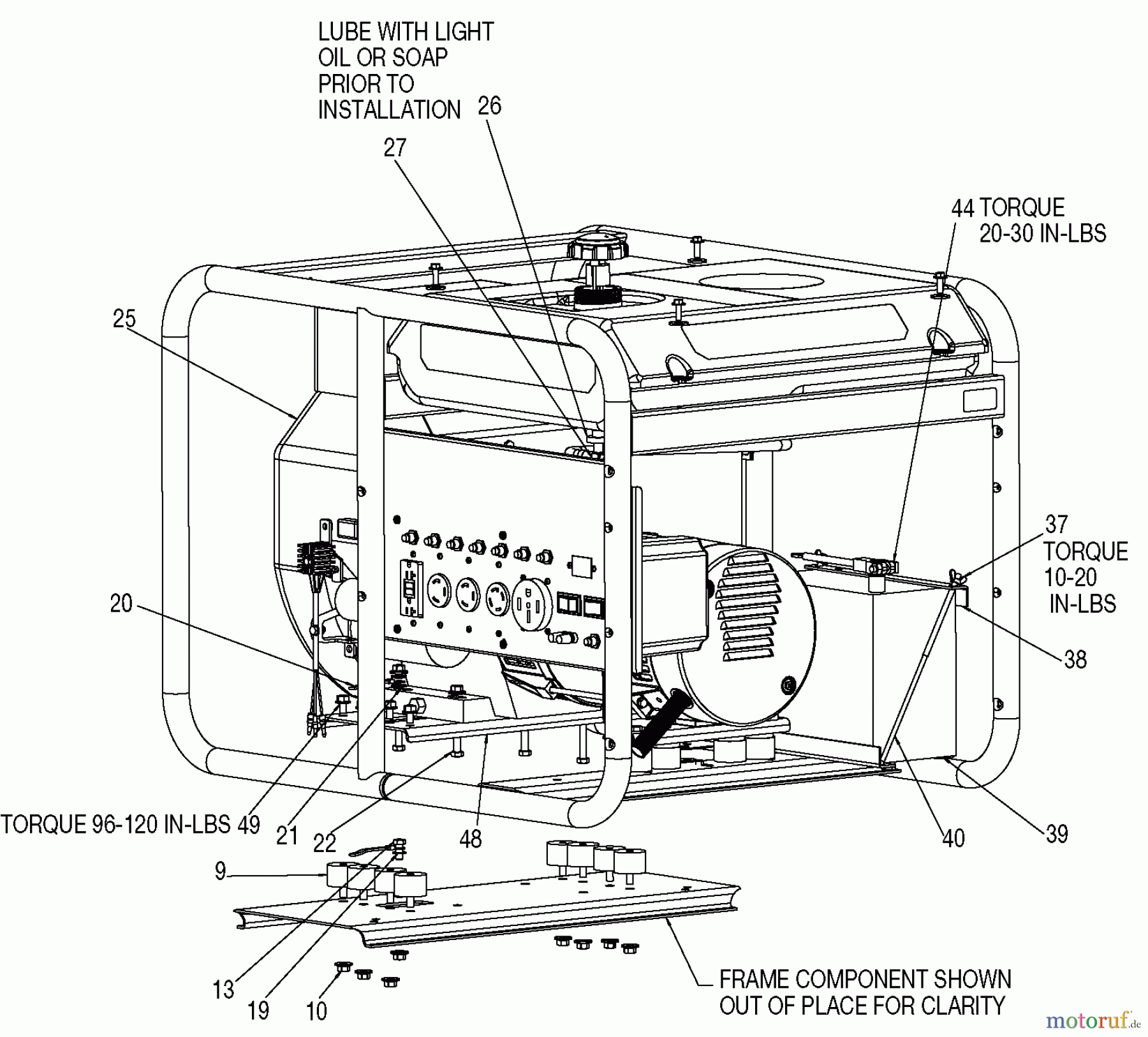  PORTER CABLE Divers G 10000W 20HP HONDA H1000IS-W Seite 2