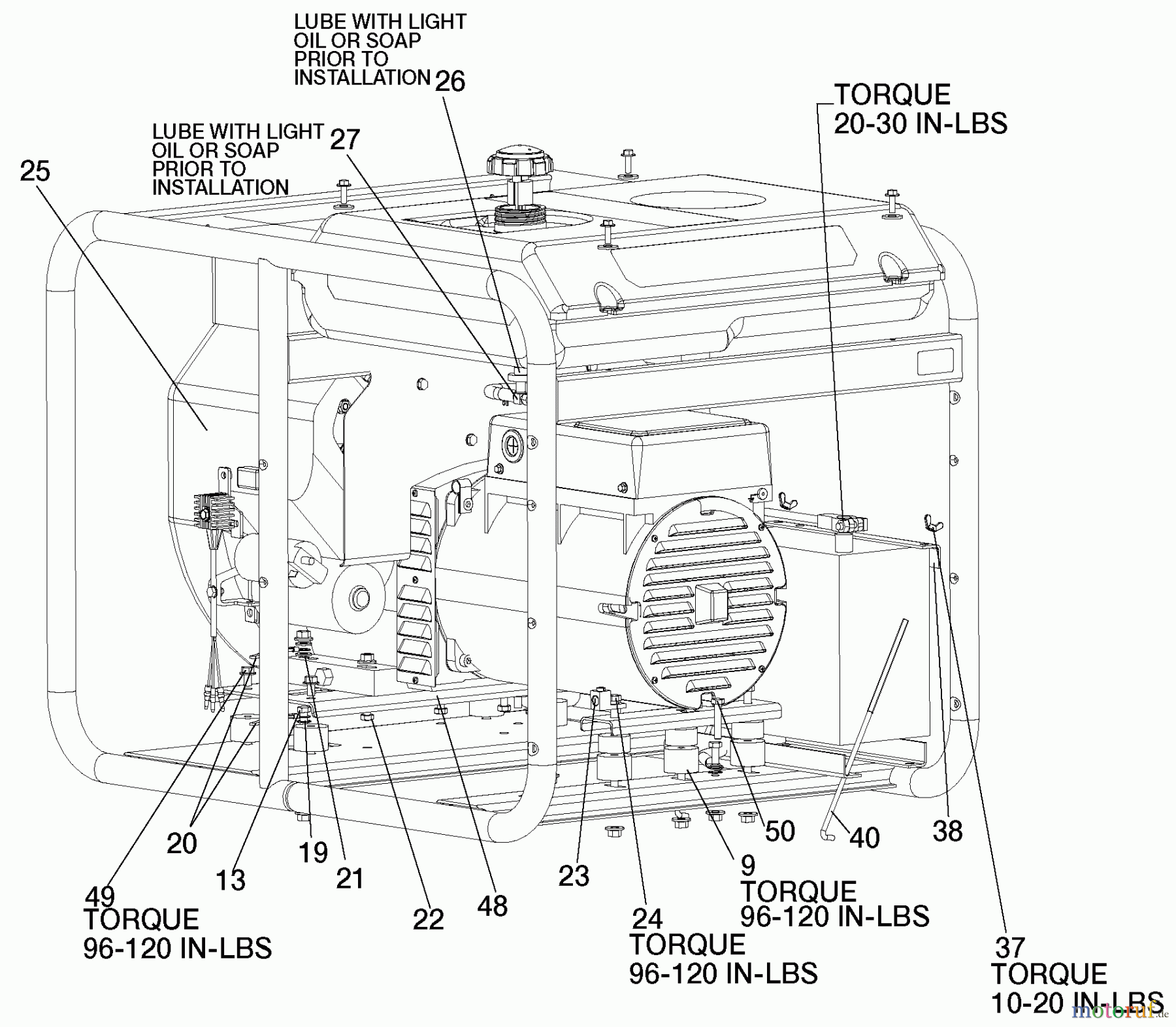 PORTER CABLE Divers G 10000W 20HP HONDA H1000 Seite 2