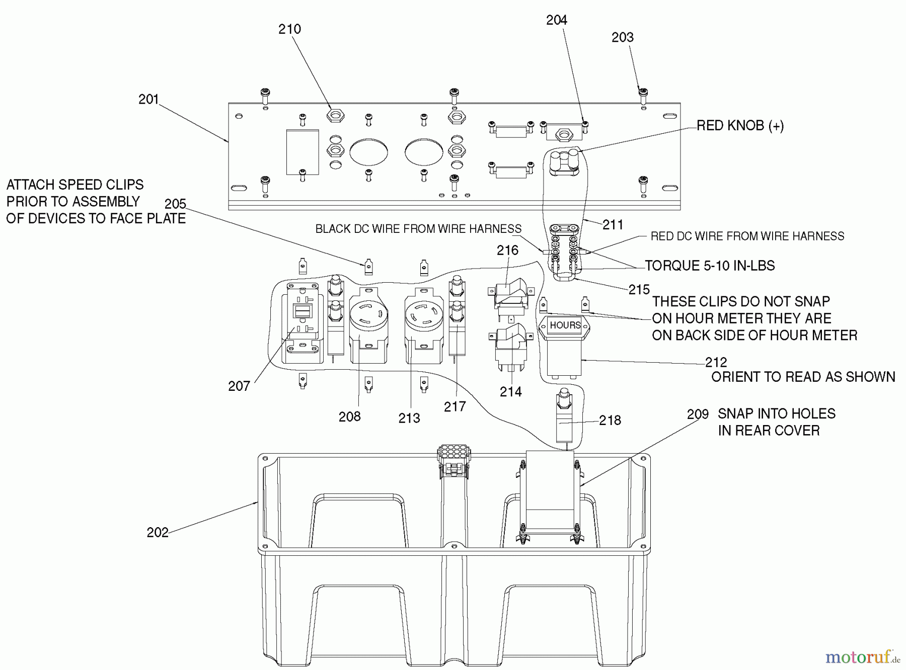  PORTER CABLE Divers G 4500W 9HP HONDA H450CS Seite 4