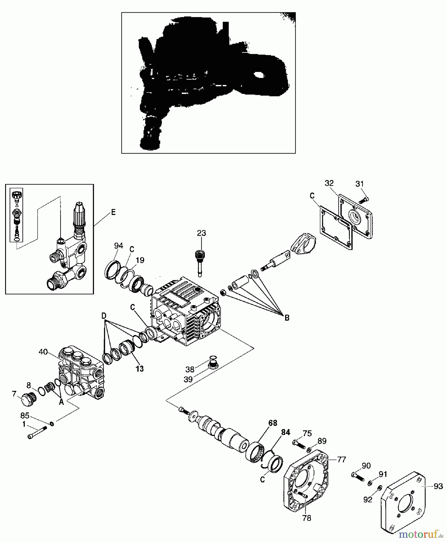 OEM Black und Decker Divers P 2000PSI 3.0GPM 5.5HP TE WGC2031 Seite 3