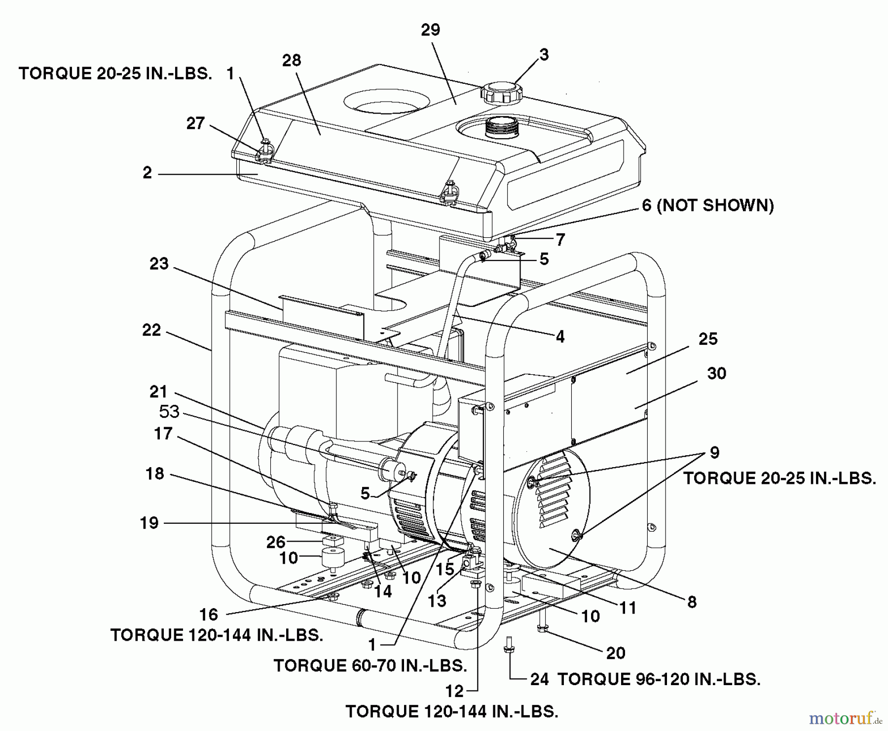 PORTER CABLE Divers G 5500W 10HP TEC T550-W Seite 1