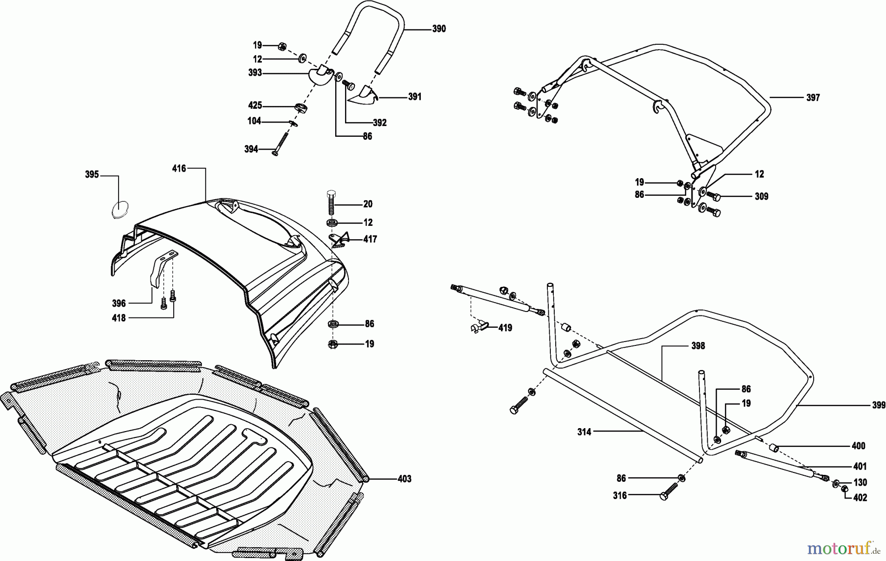  Dolmar Rasentraktoren TM-102.18 H2 TM-102.18 H2 (2002) 7  Grasfangsack