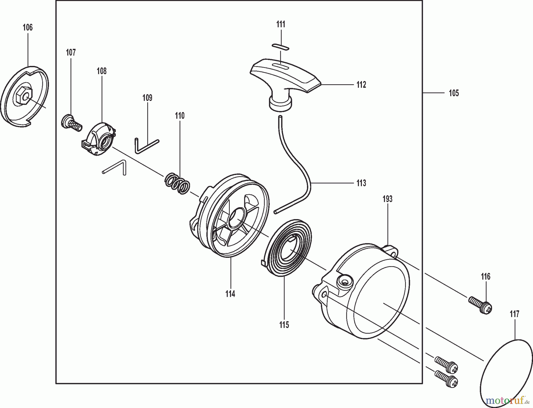  Dolmar Blasgeräte Benzin PB-7600.4 6  Anwerfvorrichtung