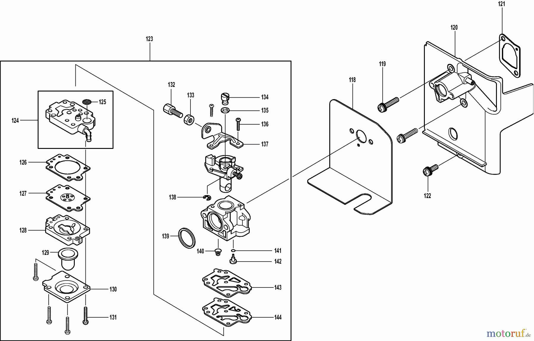  Dolmar Blasgeräte Benzin PB-7600.4 7  Vergaser