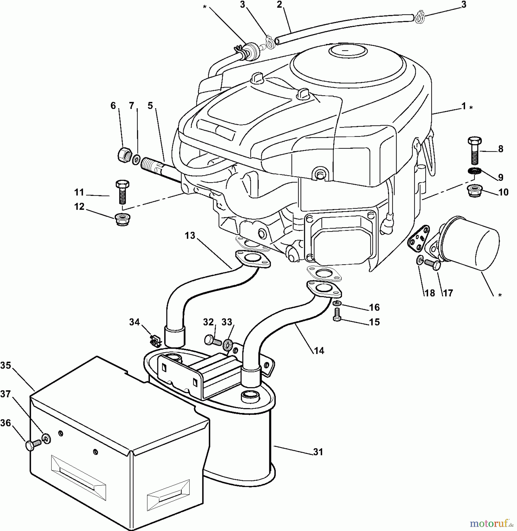 Dolmar Rasentraktoren TM10220H2 TM-102.20 H2 (2008) 5b Motor