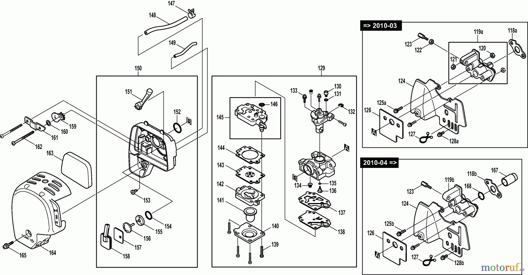  Dolmar Wasserpumpen Benzin MP-352.4 3  Vergaser, Luftfilter