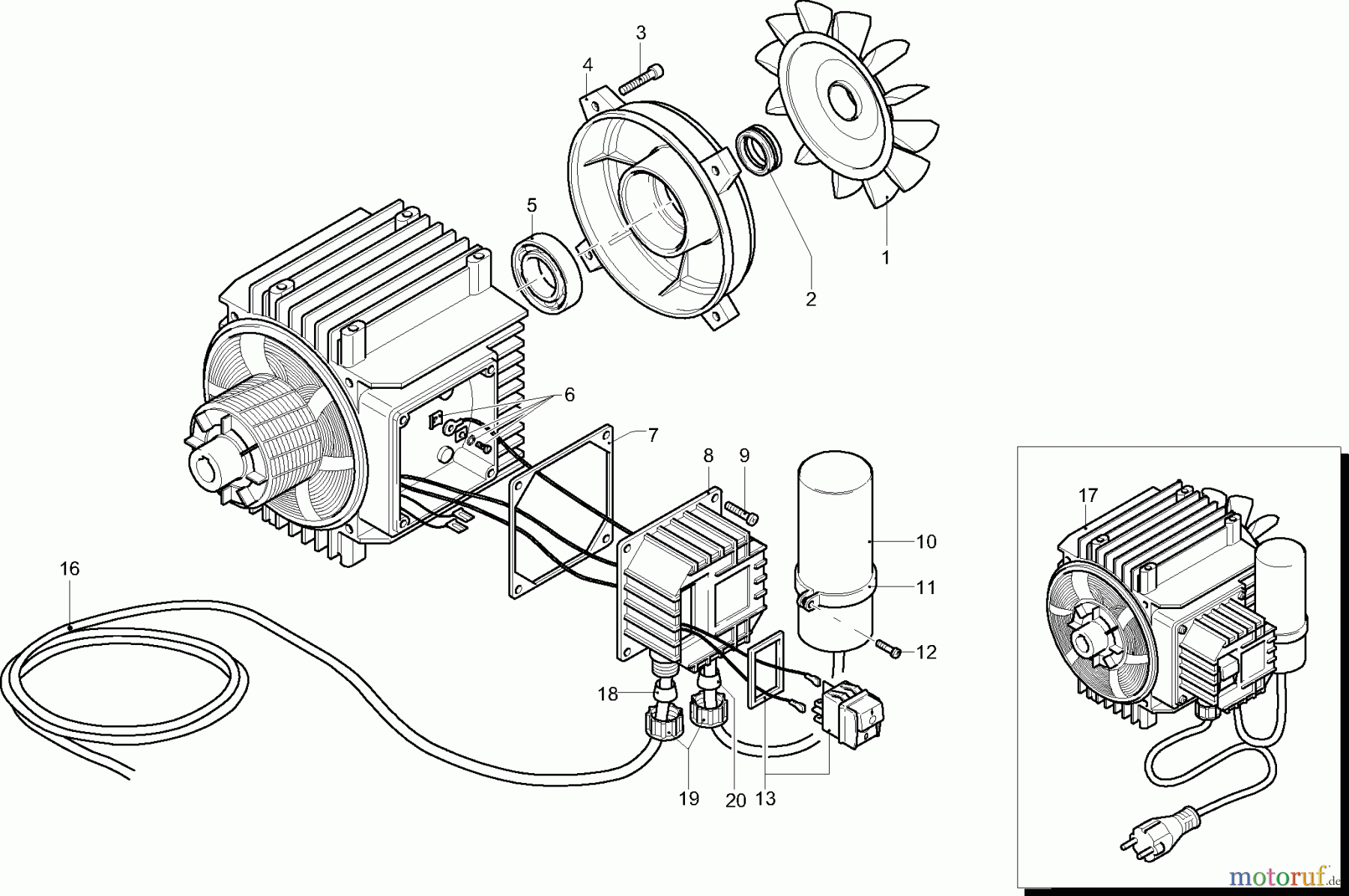 Dolmar Hochdruckreiniger Elektro HP-1500 4 Motor