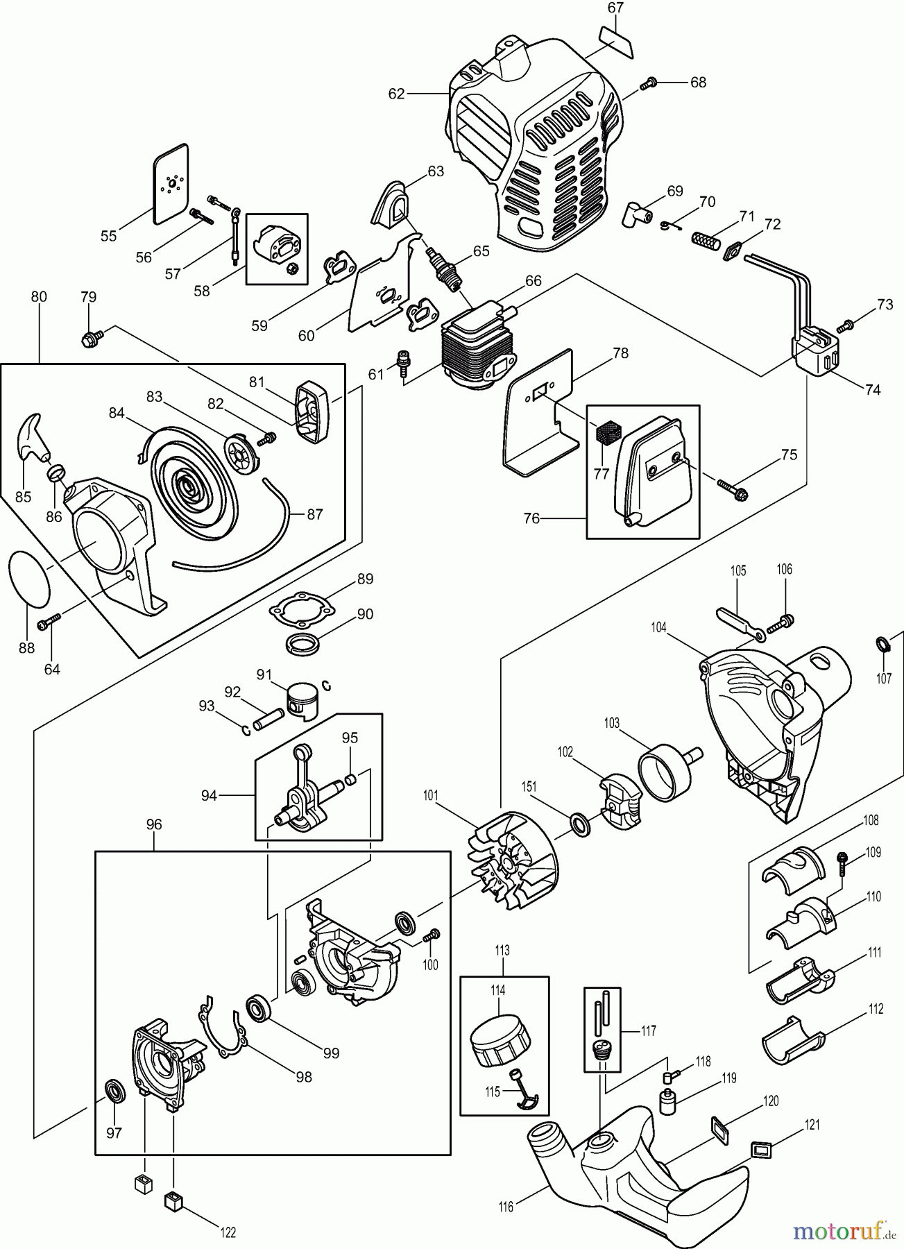Dolmar Rasenkantenschneider PE-251 (USA) 3 Motor