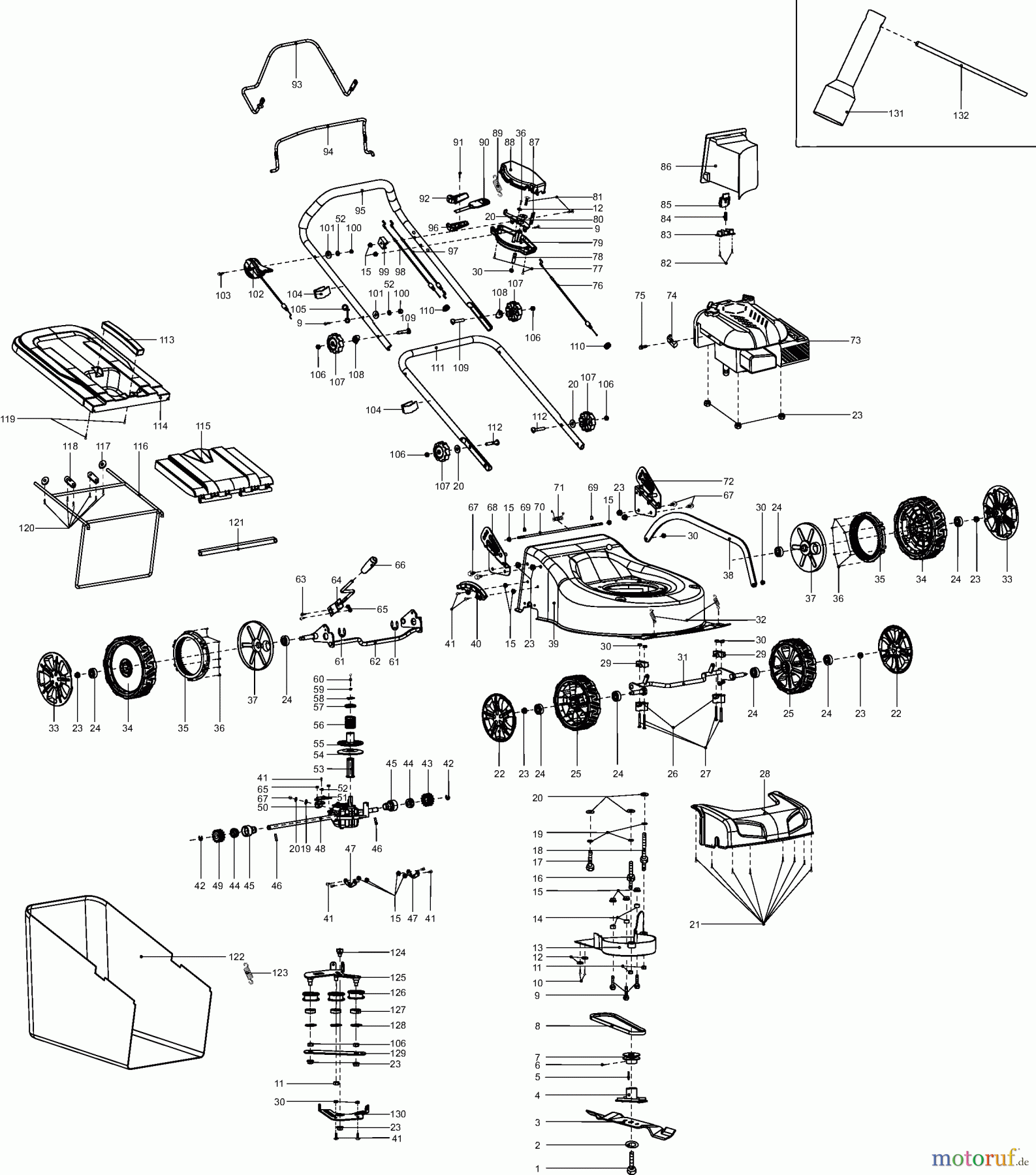 Dolmar Rasenmäher Benzin PM-4600 S3 PM-4600 S3 (2010) 8 PM-4600 S3, PLM4612 (2010)