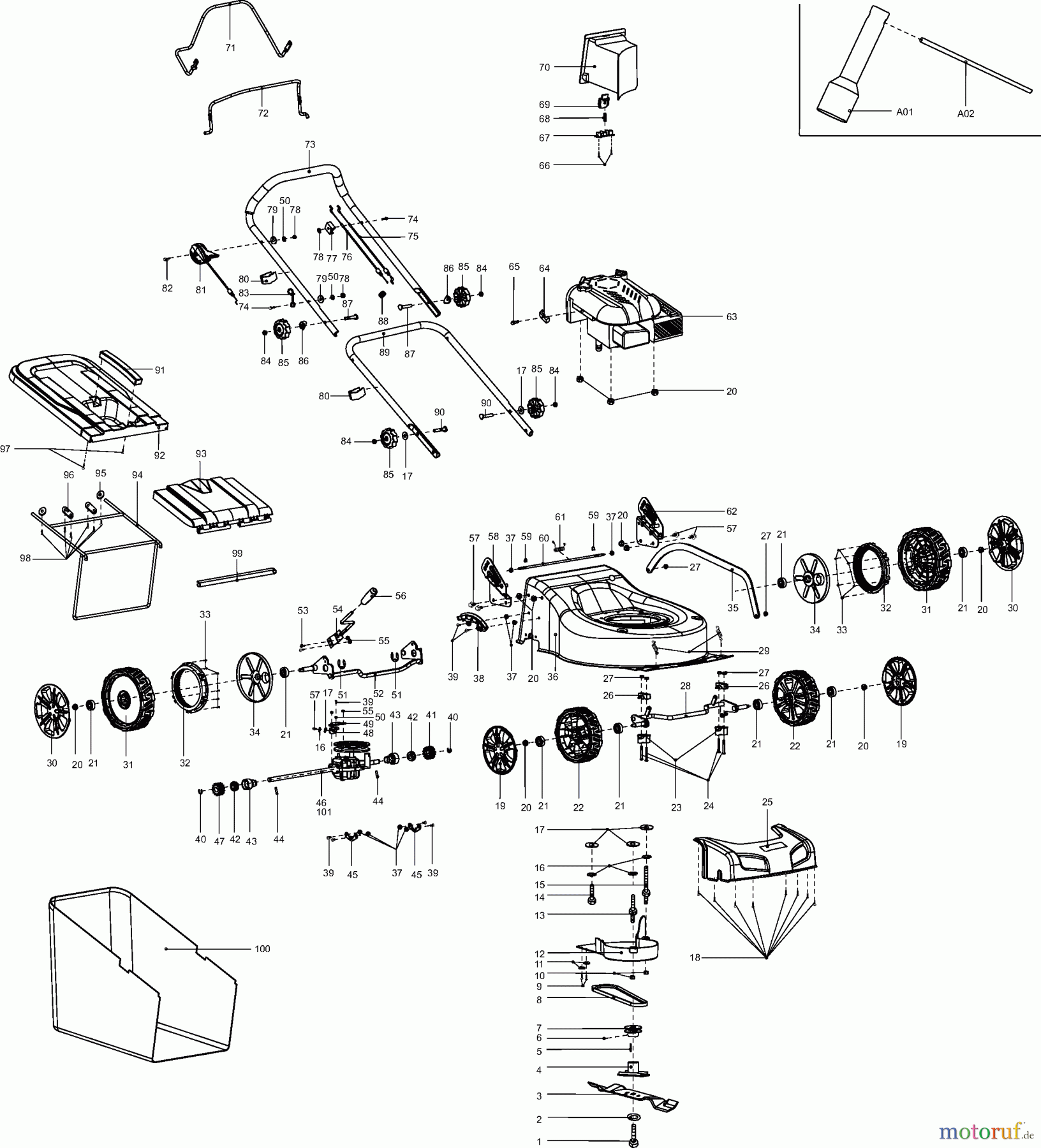 Dolmar Rasenmäher Benzin PM-4600 S PM-4600 S (2009-2011) 7 PM-4600 S, PLM4611
