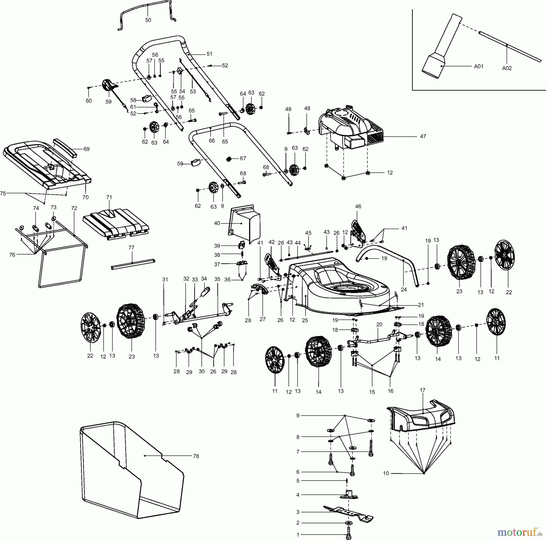  Dolmar Rasenmäher Benzin PM-460 PM-460 (2009-2011) 6  PM-460, PLM4610