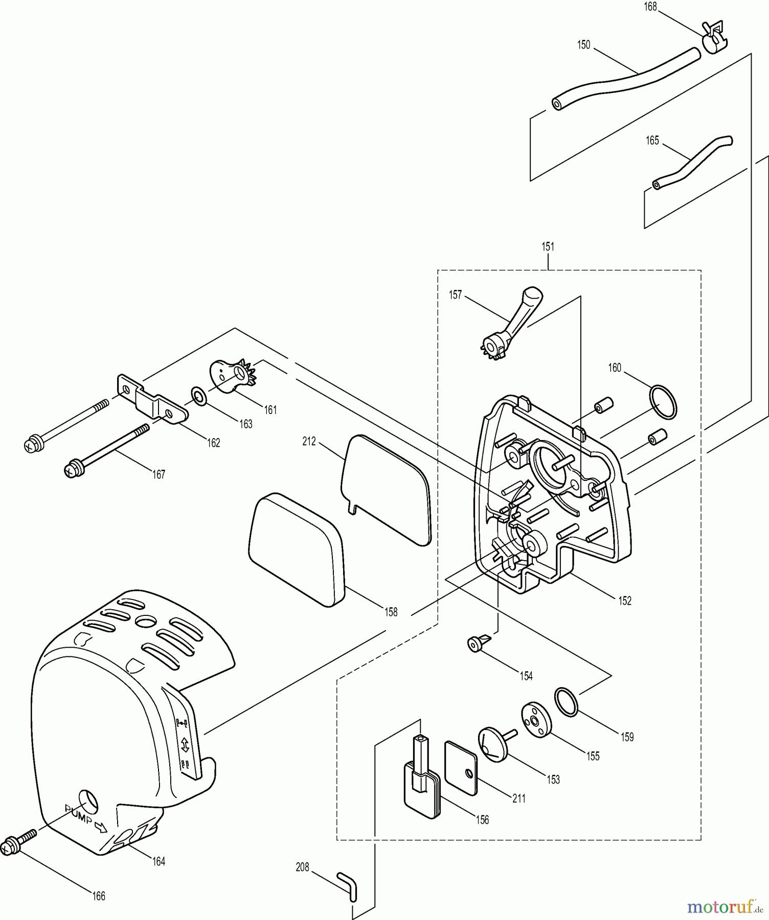  Dolmar Motorsensen & Trimmer Benzin 4-Takt MS-251.4 (USA) 8  Luftfilter