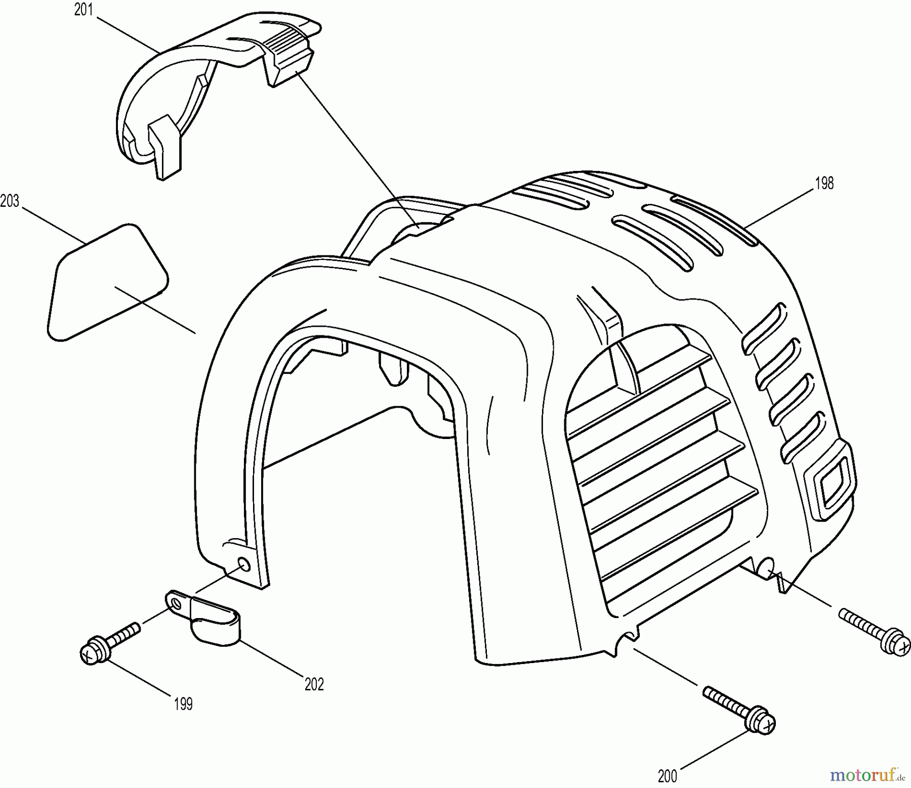  Dolmar Motorsensen & Trimmer Benzin 4-Takt MS-251.4 (USA) 12  Motorhaube kpl.