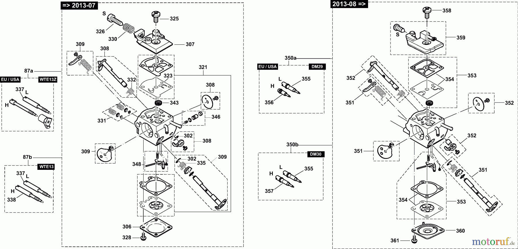  Dolmar Kettensägen Benzin Kettensäge PS32C 7  Vergaser