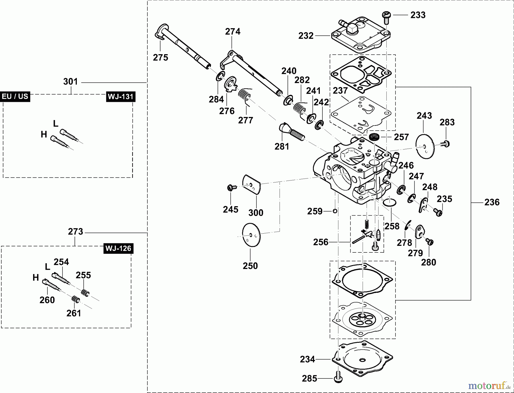 Dolmar Trennschleifer Benzin PC-7412 4 Vergaser