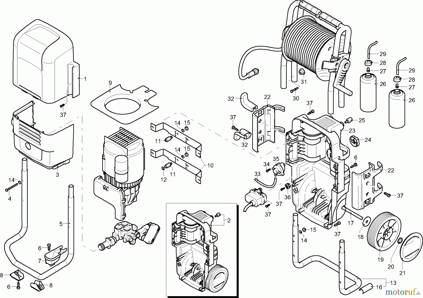Dolmar Hochdruckreiniger Elektro HP6000 1  Gehäuse