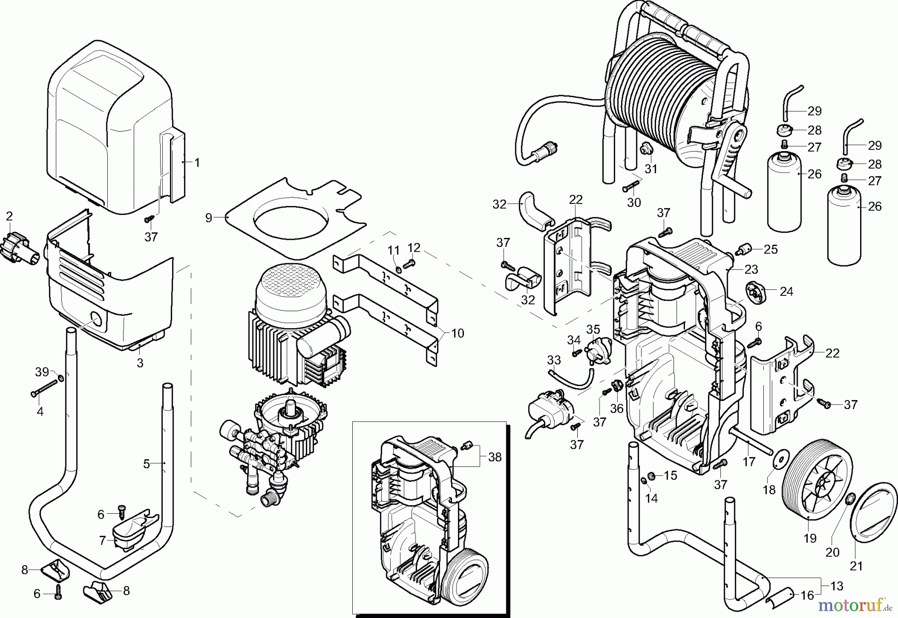  Dolmar Hochdruckreiniger Elektro HP7000 1  Gehäuse