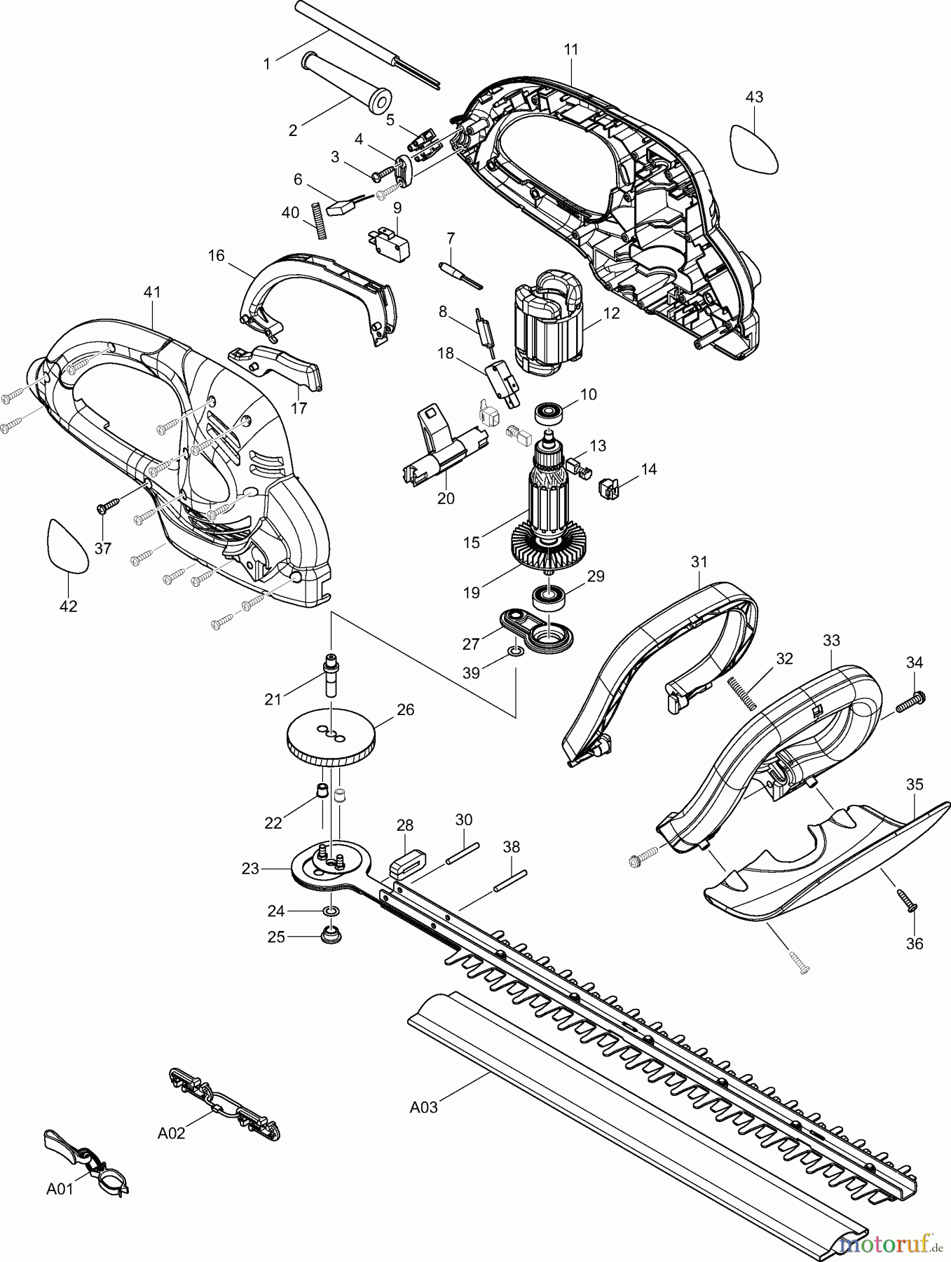  Dolmar Heckenscheren Elektro HT49 2  HT-49