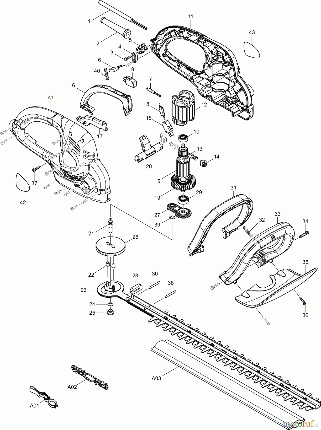  Dolmar Heckenscheren Elektro HT53 3  HT-53