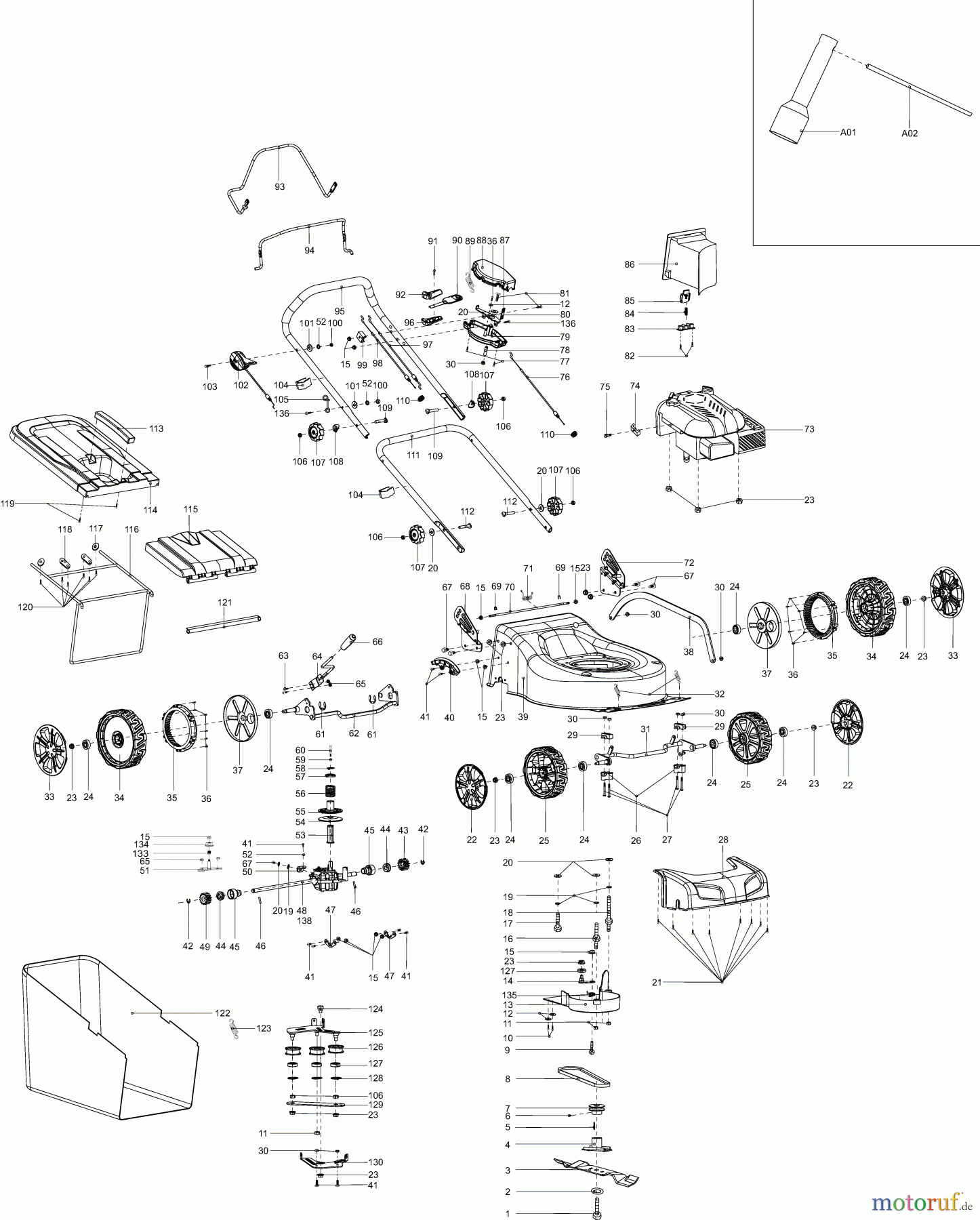 Dolmar Rasenmäher Benzin PM-4600 S3 PM-4600 S3 (2011) 8 PM-4600 S3, PLM4612 (2011)