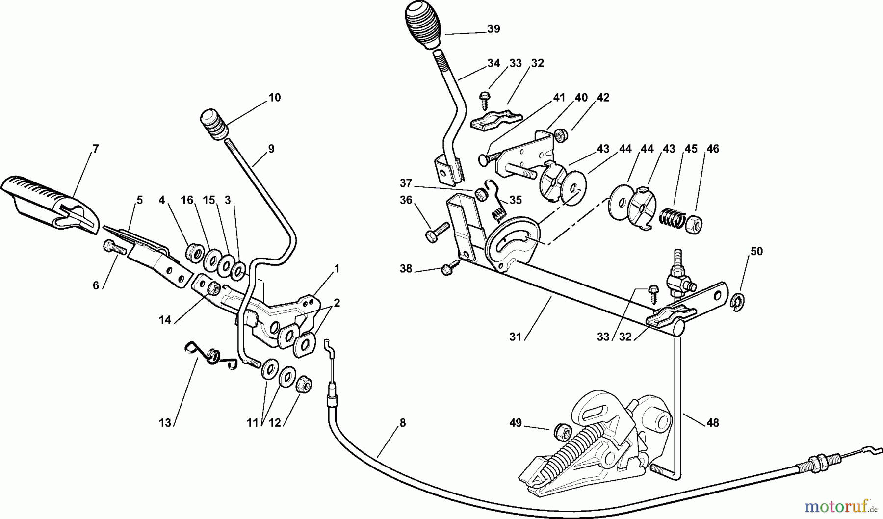 Dolmar Rasentraktoren RM-63.7 RM-63.7 (2011-2013) 4  GETRIEBE UND BREMSE ANTRIEB