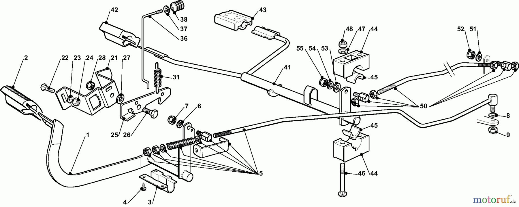  Dolmar Rasentraktoren TM10218H TM-102.18 H (2012) 4y  GETRIEBE UND BREMSE ANTRIEB