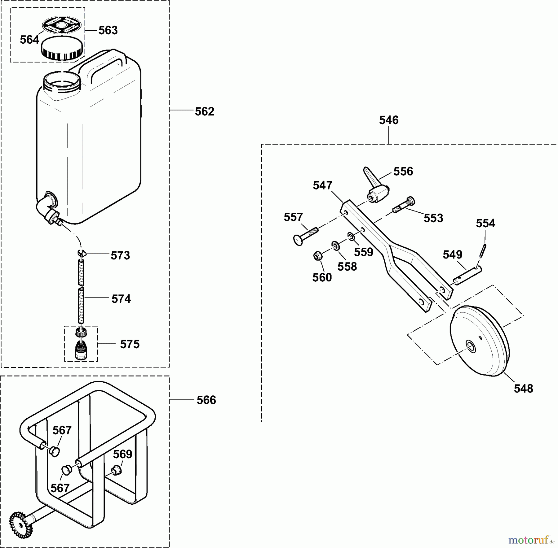  Dolmar Trennschleifer Zubehör PT-4000 3  Führungswagen