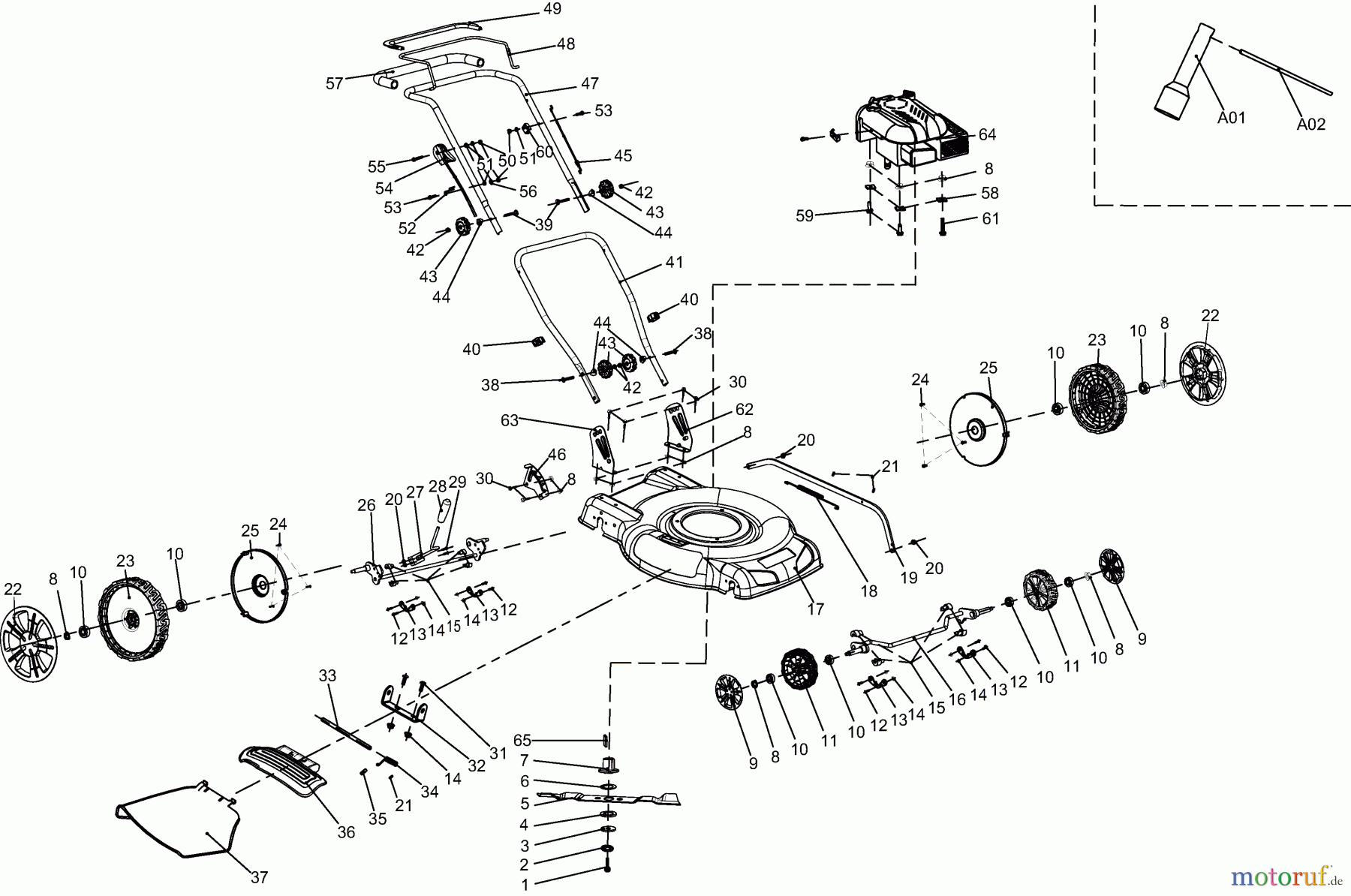 Dolmar Rasenmäher Benzin PM5120 1 PM-5120