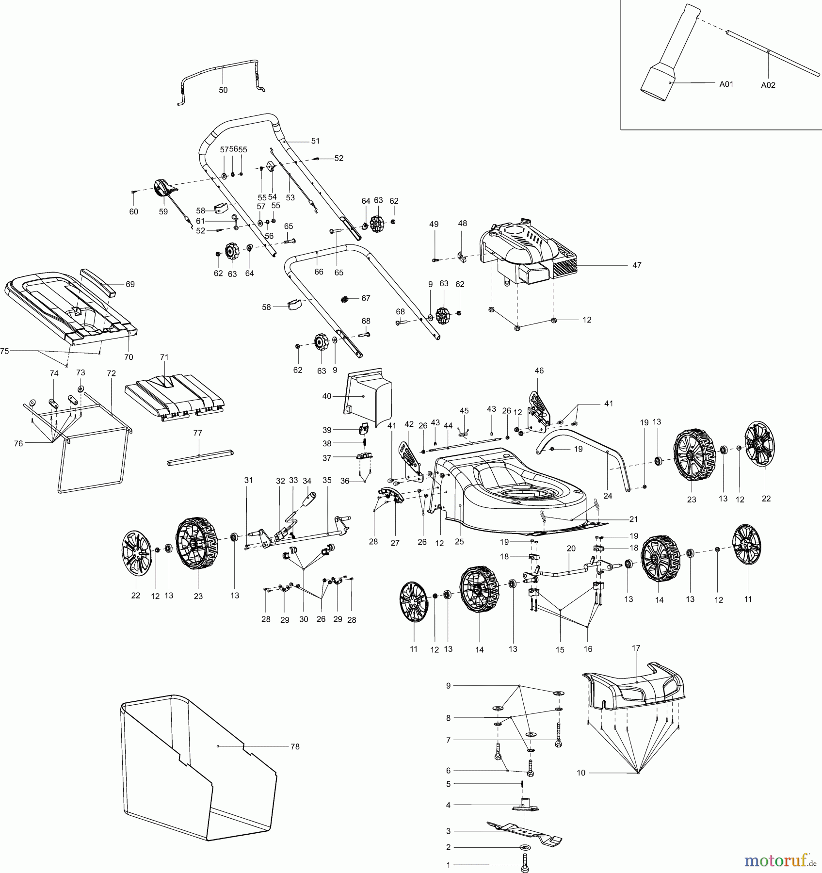  Dolmar Rasenmäher Benzin PM-460 PM-460 (2012) 1  PM-460, PLM4610