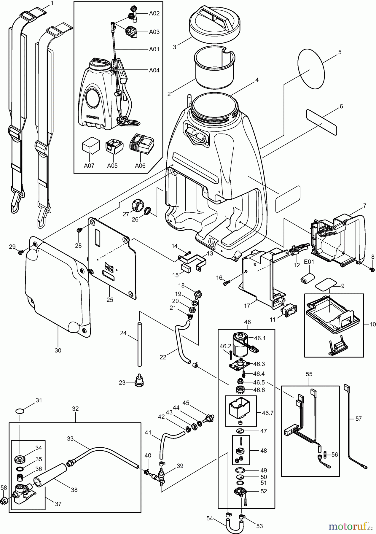 Dolmar Sprühgeräte Akku SP-1815 1 SP-1815