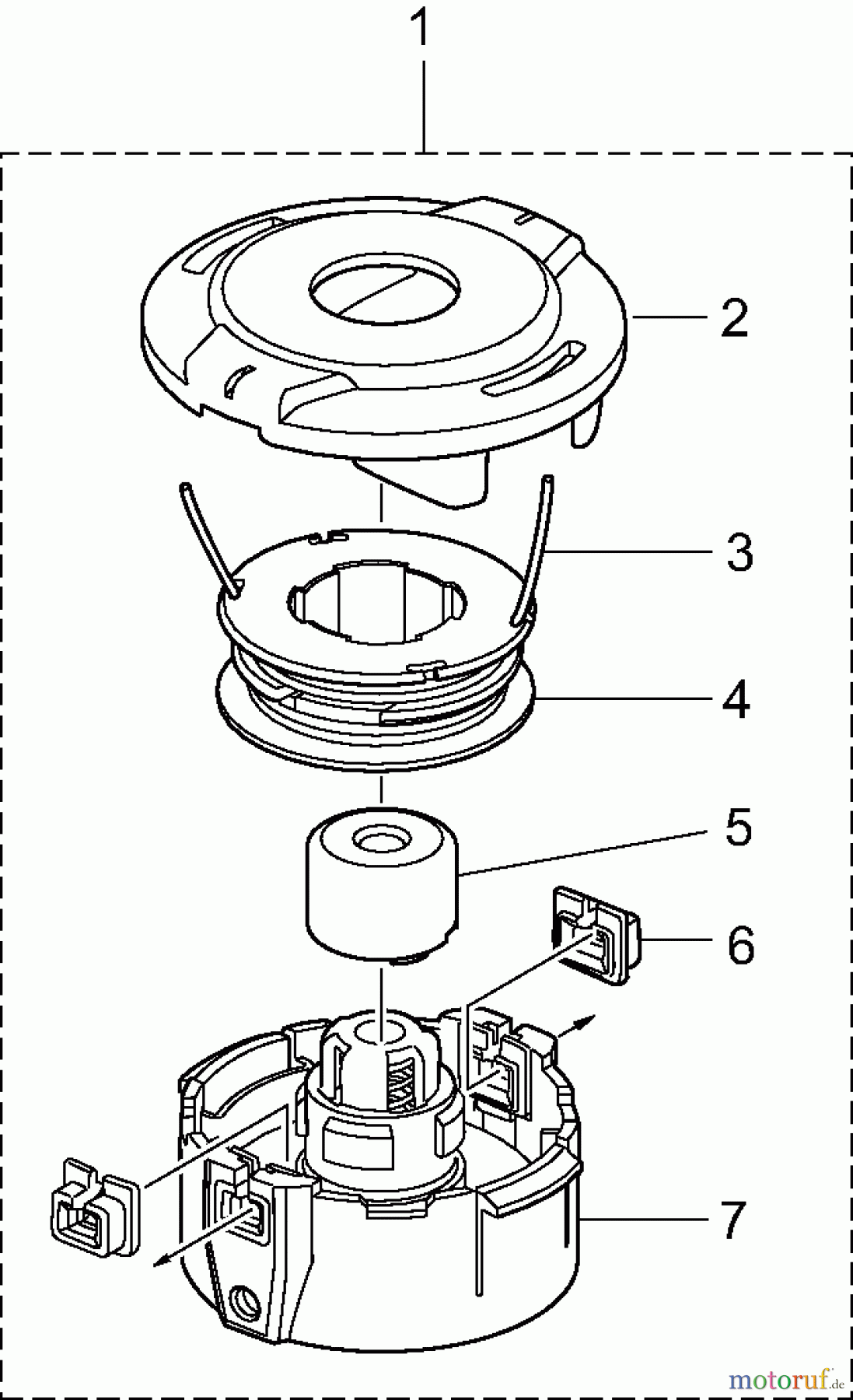 Dolmar Motorsensen & Trimmer Zubehör Fadenköpfe DOLMAR 4a Automatik 367005103