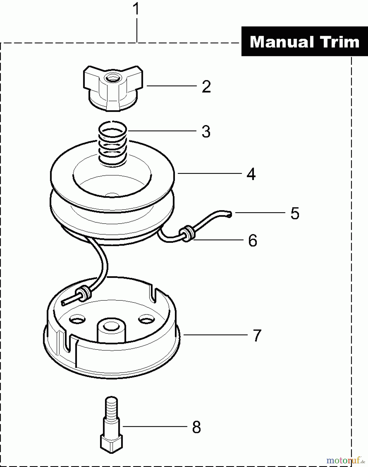  Dolmar Motorsensen & Trimmer Zubehör Fadenköpfe DOLMAR 1b  Manuell 385224502