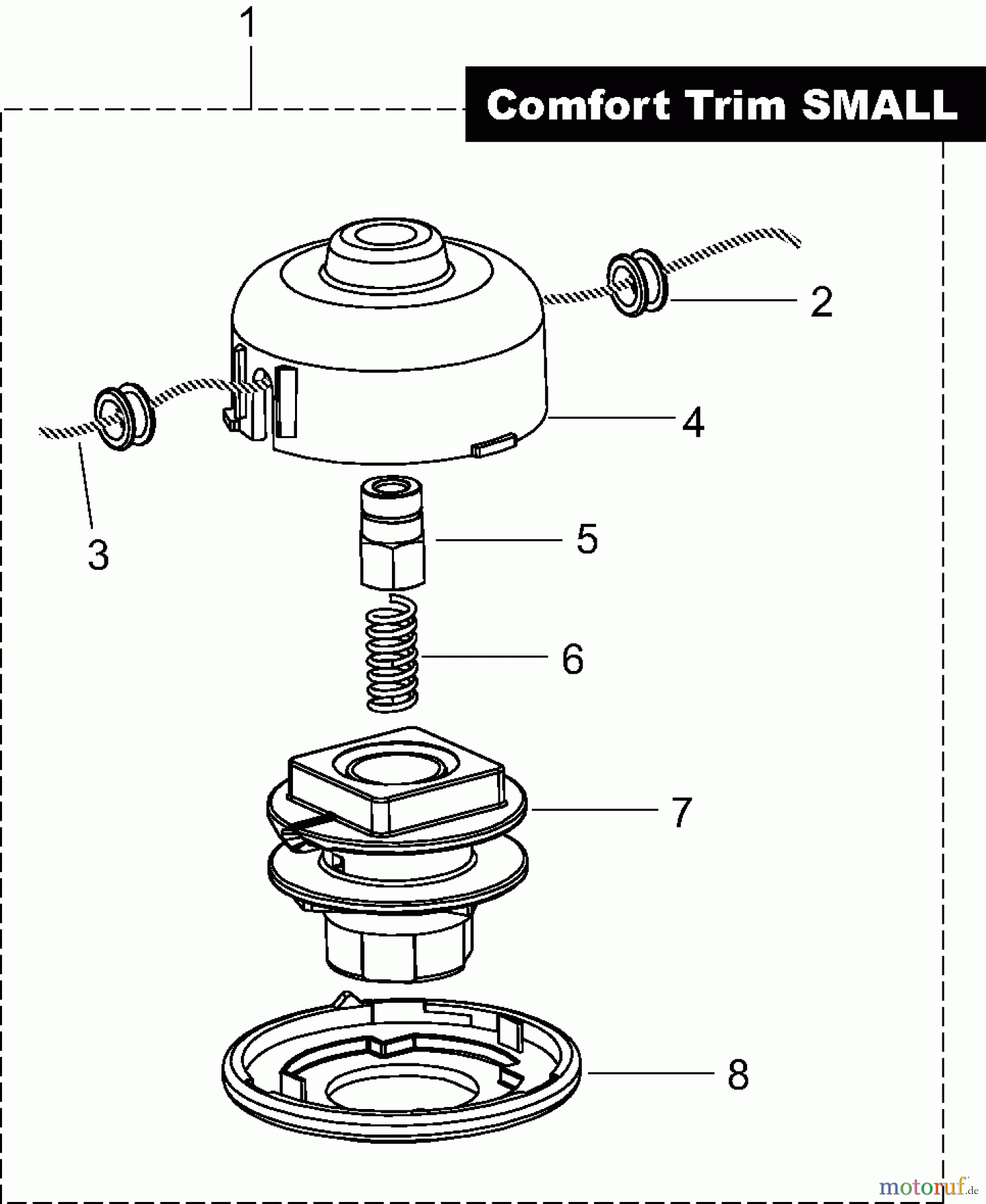 Dolmar Motorsensen & Trimmer Zubehör Fadenköpfe DOLMAR 3k Tap&Go Comfort Trim