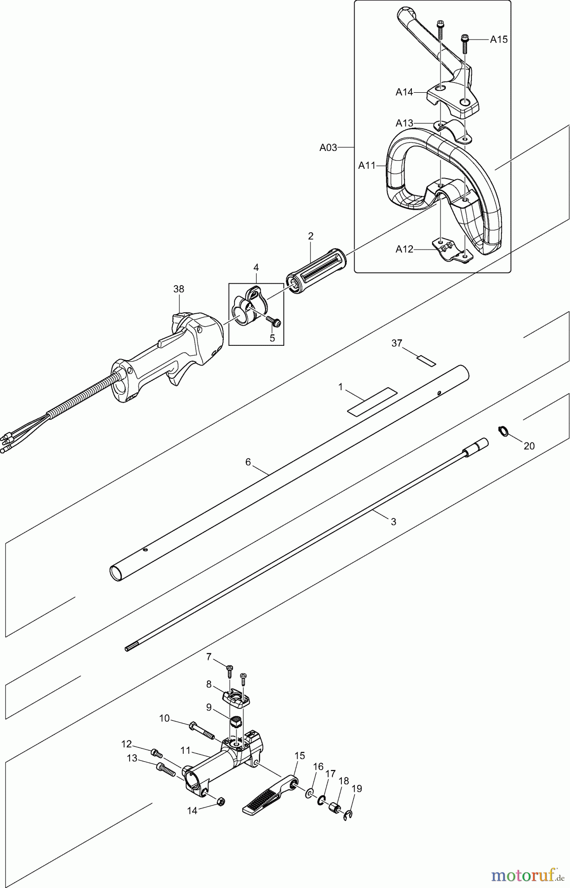  Dolmar Kombisysteme CS2464C 1  Schaftrohr kpl.