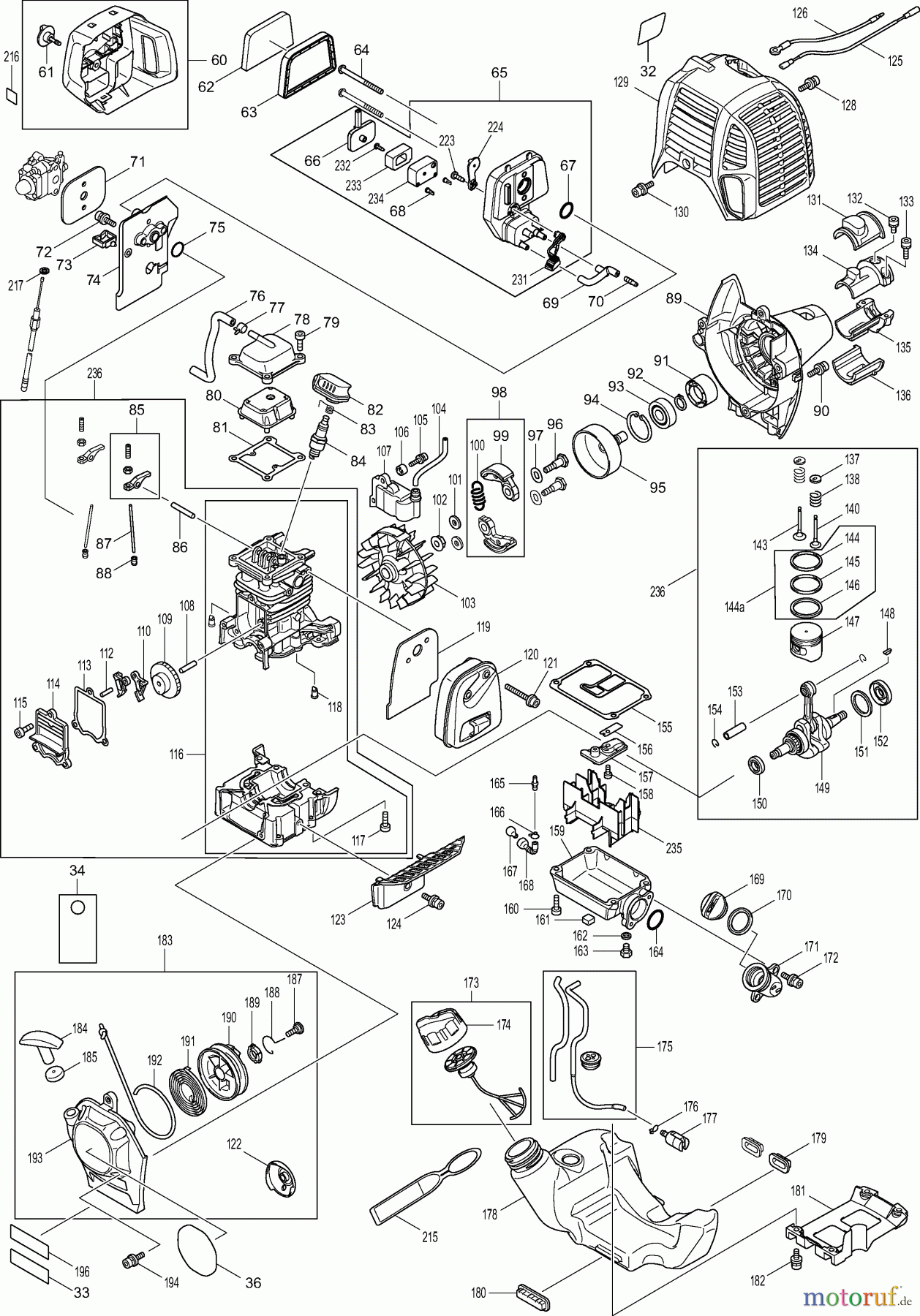  Dolmar Kombisysteme CS2464C 3  Motor