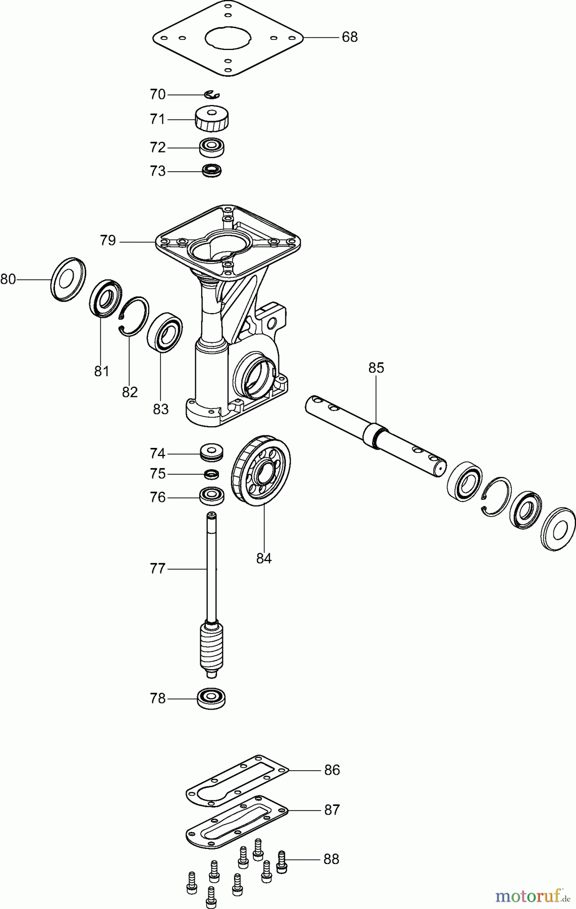 Dolmar Kultivator AK-3622 3 Getriebegehäuse