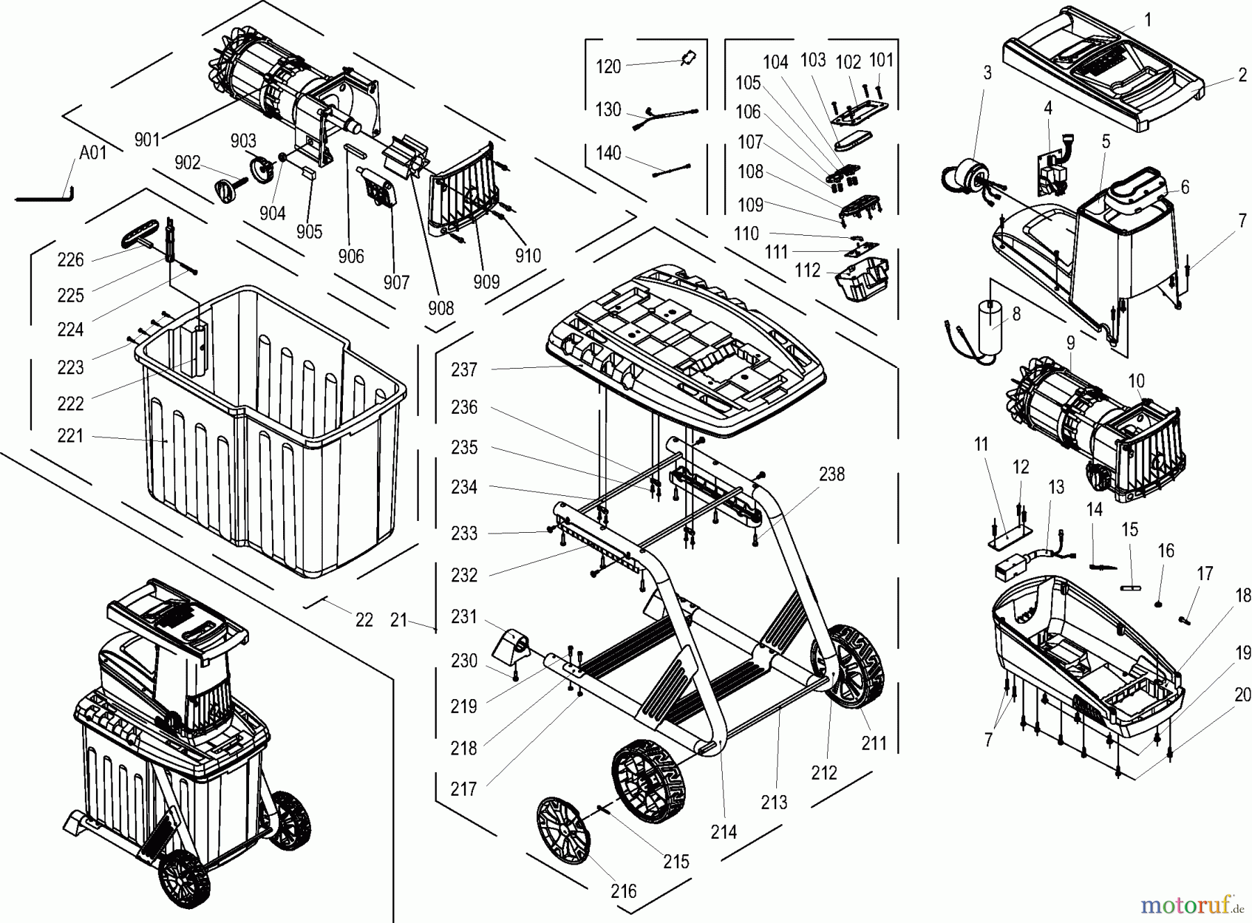Dolmar Häcksler Elektro FH2500 1 FH-2500