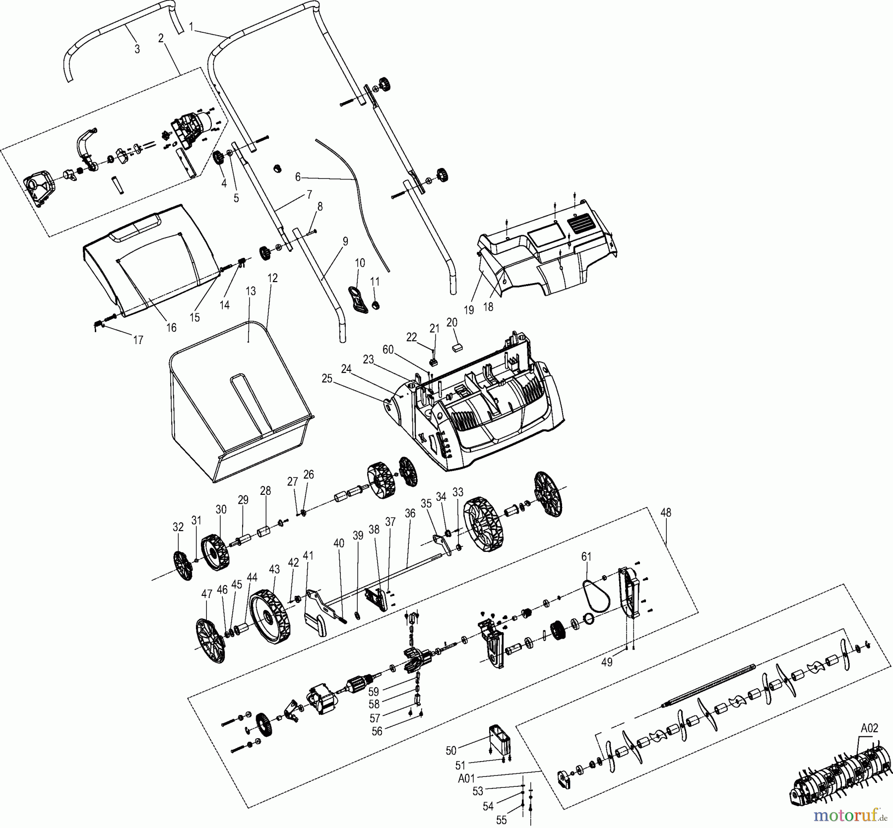 Dolmar Vertikutierer Elektro EV3213 1 EV-3213