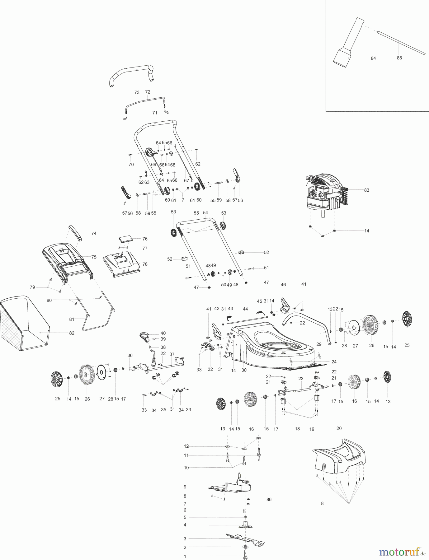 Dolmar Rasenmäher Benzin PM-46 1 PM-46, PLM4616