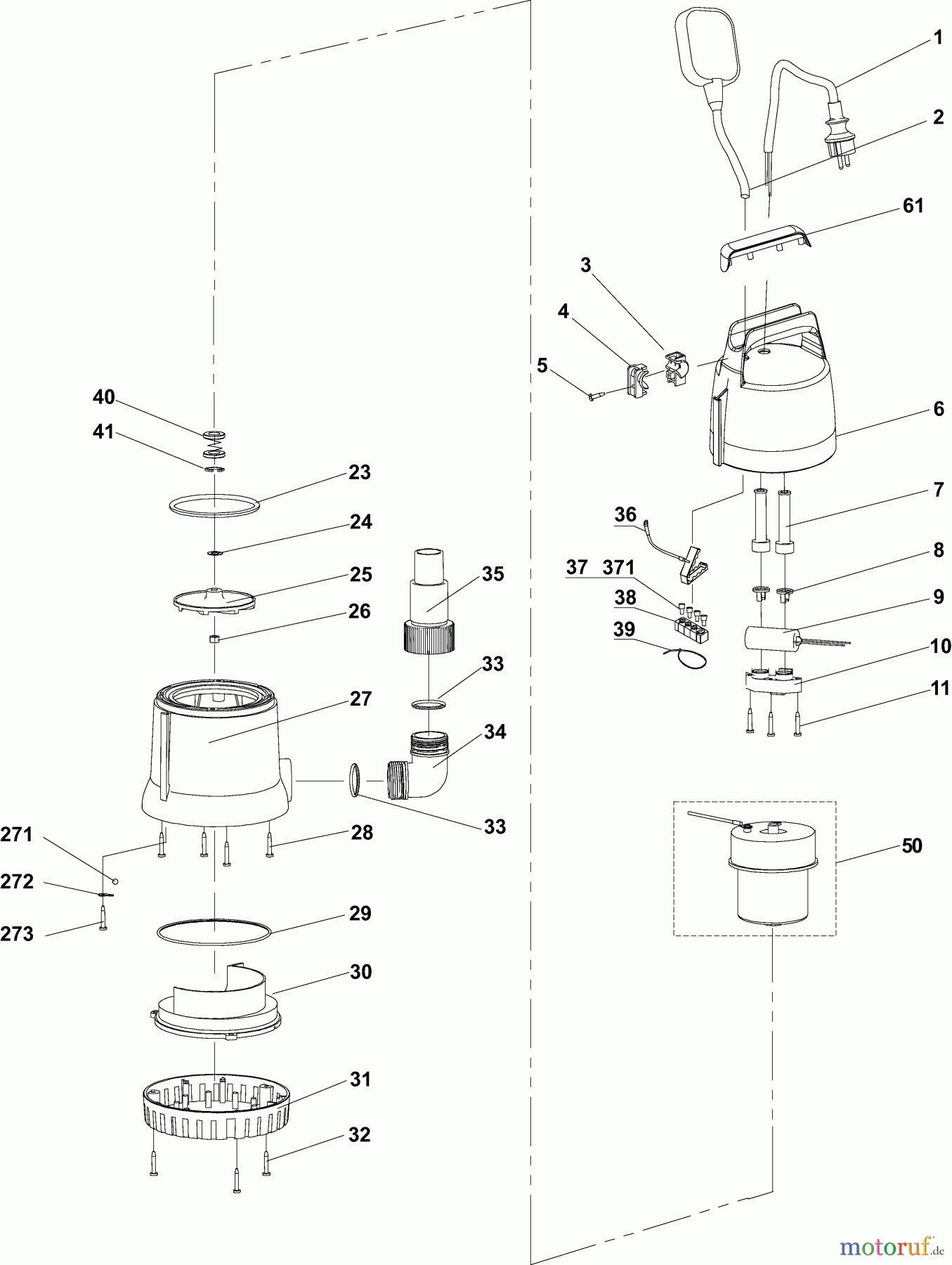 Dolmar Wasserpumpen Elektro EP132 3  EP-132, PF0800