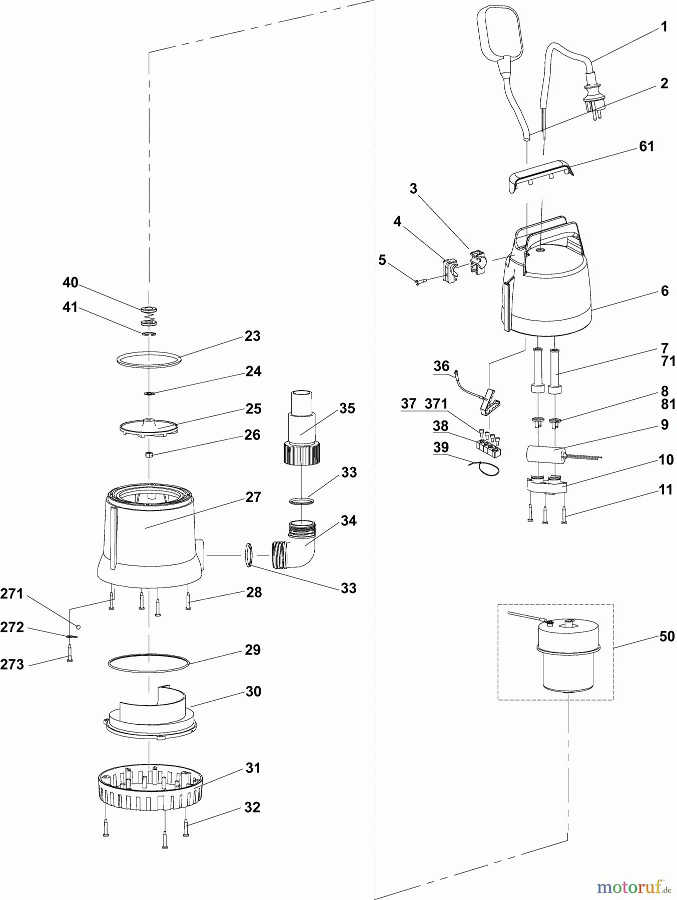  Dolmar Wasserpumpen Elektro EP84 1  EP-84, PF0300
